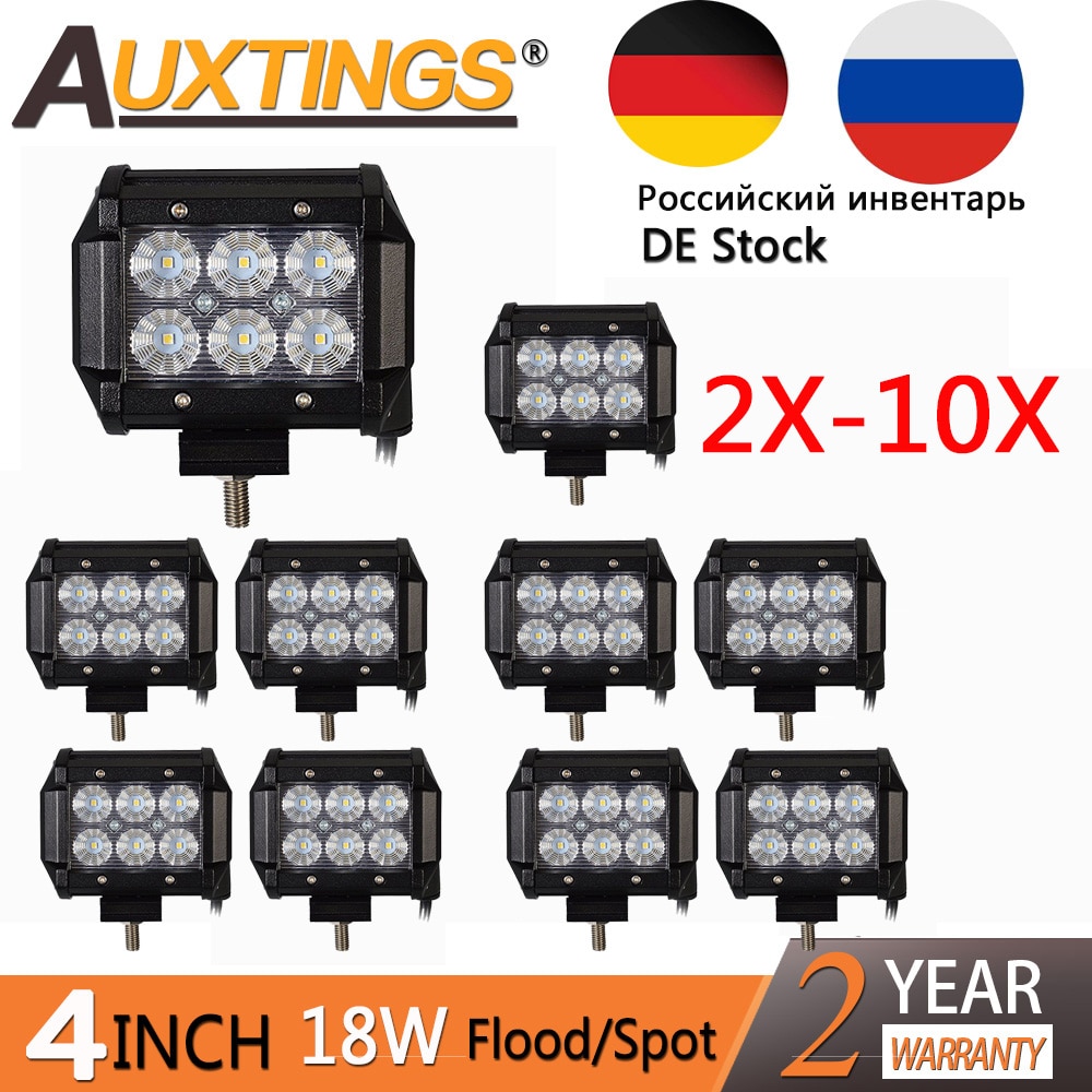 Auxtings-4x4x10x4  4 ġ 18W LED ۾ 12V ۾ ..